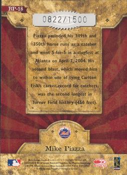 2004 Donruss Throwback Threads - Blast From the Past #BP-18 Mike Piazza Back
