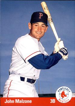 1993 Ballpark Cards Pawtucket Red Sox #14 John Malzone Front