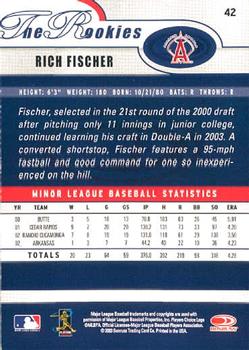 2003 Donruss/Leaf/Playoff (DLP) Rookies & Traded - 2003 Donruss Rookies & Traded #42 Rich Fischer Back