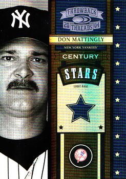 2004 Donruss Throwback Threads - Century Stars Spectrum #CS-16 Don Mattingly Front
