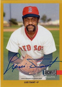 2017 Topps Archives Snapshots - Gold #AS-LT Luis Tiant Front