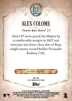 2018 Topps Gypsy Queen #28 Alex Colome Back
