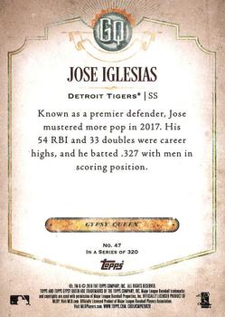 2018 Topps Gypsy Queen #47 Jose Iglesias Back