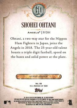 2018 Topps Gypsy Queen #89 Shohei Ohtani Back