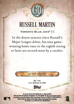 2018 Topps Gypsy Queen #141 Russell Martin Back