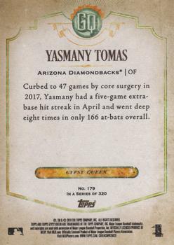 2018 Topps Gypsy Queen #179 Yasmany Tomas Back