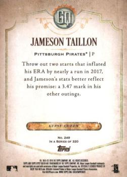 2018 Topps Gypsy Queen #249 Jameson Taillon Back