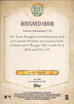 2018 Topps Gypsy Queen #268 Rougned Odor Back