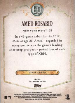 2018 Topps Gypsy Queen #22 Amed Rosario Back