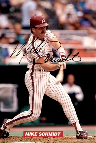 1995 Philadelphia Phillies Photocards #NNO Mike Schmidt Front