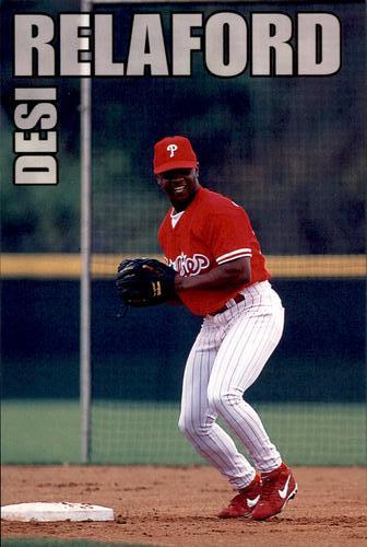 1998 Philadelphia Phillies Photocards #NNO Desi Relaford Front