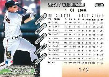 2004 Donruss Timelines - Recollection Collection #19 Matt Williams Back