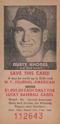 1954 New York Journal-American #NNO Dusty Rhodes Front