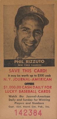 1954 New York Journal-American #NNO Phil Rizzuto Front