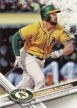 2017 Topps Holiday #HMW42 Yonder Alonso Front