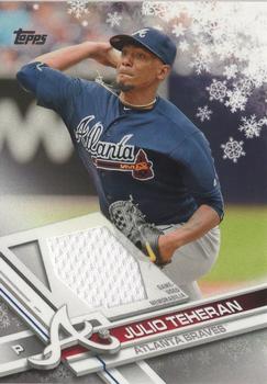 2017 Topps Holiday - Relics #R-JTE Julio Teheran Front