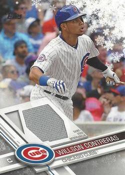 2017 Topps Holiday - Relics #R-WC Willson Contreras Front