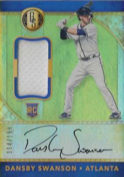 2017 Panini Chronicles - Gold Standard Rookie Jersey Autographs #29 Dansby Swanson Front