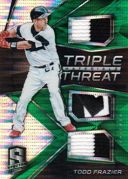 2017 Panini Chronicles - Triple Threat Materials Green #TTM-TF Todd Frazier Front
