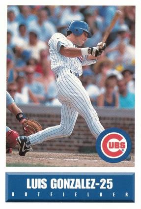 1995 Gatorade Chicago Cubs #NNO Luis Gonzalez Front