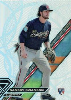 2017 Topps High Tek - Pattern 4A - Hexagons and Circles / 4B Spiral Dots #HT-DS Dansby Swanson Front