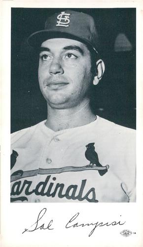1969 St. Louis Cardinals Photocards #NNO Sal Campisi Front