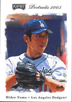 2003 Playoff Portraits #17 Hideo Nomo Front