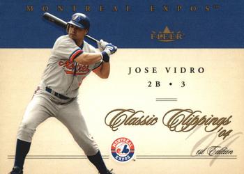 2004 Fleer Classic Clippings - First Edition #40 Jose Vidro Front