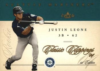 2004 Fleer Classic Clippings - First Edition #97 Justin Leone Front