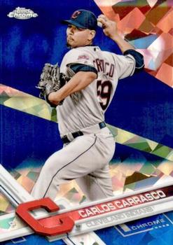 2017 Topps Chrome Sapphire Edition #31 Carlos Carrasco Front
