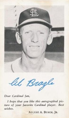 1954 St. Louis Cardinals Photocards #NNO Al Brazle Front