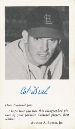 1954 St. Louis Cardinals Photocards #NNO Cot Deal Front