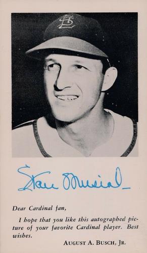 1954 St. Louis Cardinals Photocards #NNO Stan Musial Front