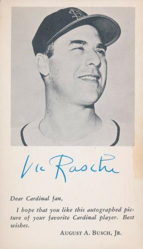 1954 St. Louis Cardinals Photocards #NNO Vic Raschi Front