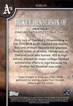2017 Bowman Draft - MLB Draft History #MLBD-RH Rickey Henderson Back