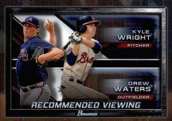 2017 Bowman Draft - Recommended Viewing #RV-ATL Drew Waters / Kyle Wright Front