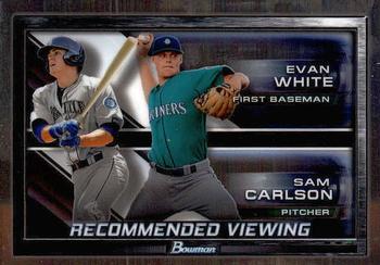 2017 Bowman Draft - Recommended Viewing #RV-SEA Evan White / Sam Carlson Front