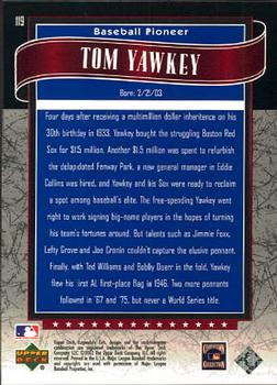 2003 SP Legendary Cuts #119 Tom Yawkey Back