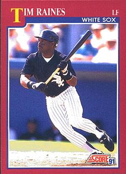 1991 Score Rookie & Traded #10T Tim Raines Front