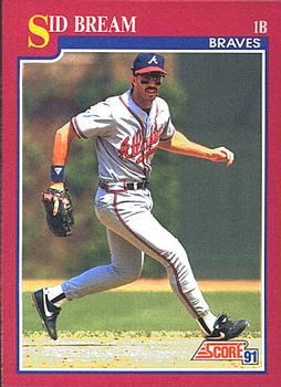 1991 Score Rookie & Traded #12T Sid Bream Front