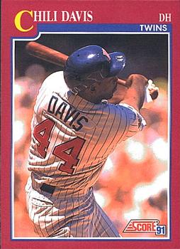 1991 Score Rookie & Traded #70T Chili Davis Front