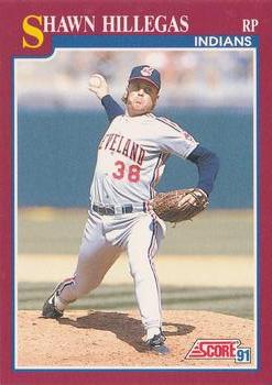 1991 Score Rookie & Traded #65T Shawn Hillegas Front