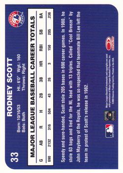 2003 Donruss Montreal Expos #33 Rodney Scott Back