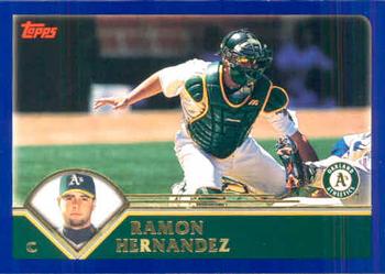 2003 Topps #191 Ramon Hernandez Front