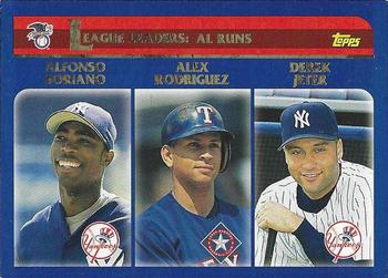 2003 Topps #338 American League Runs Scored Leaders Front