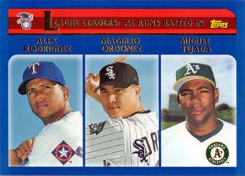 2003 Topps #340 American League Runs Batted In Leaders Front