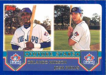 2003 Topps #326 Orlando Hudson / Josh Phelps Front