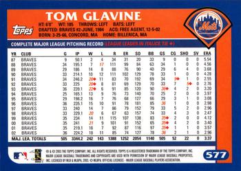 2003 Topps #577 Tom Glavine Back