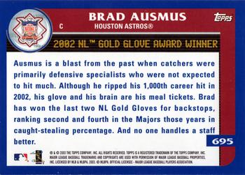 2003 Topps #695 Brad Ausmus Back