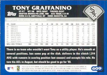 2003 Topps #609 Tony Graffanino Back